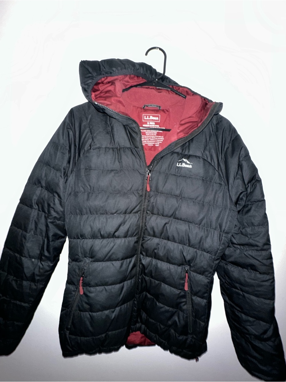 L.L. Bean black puffer jacket